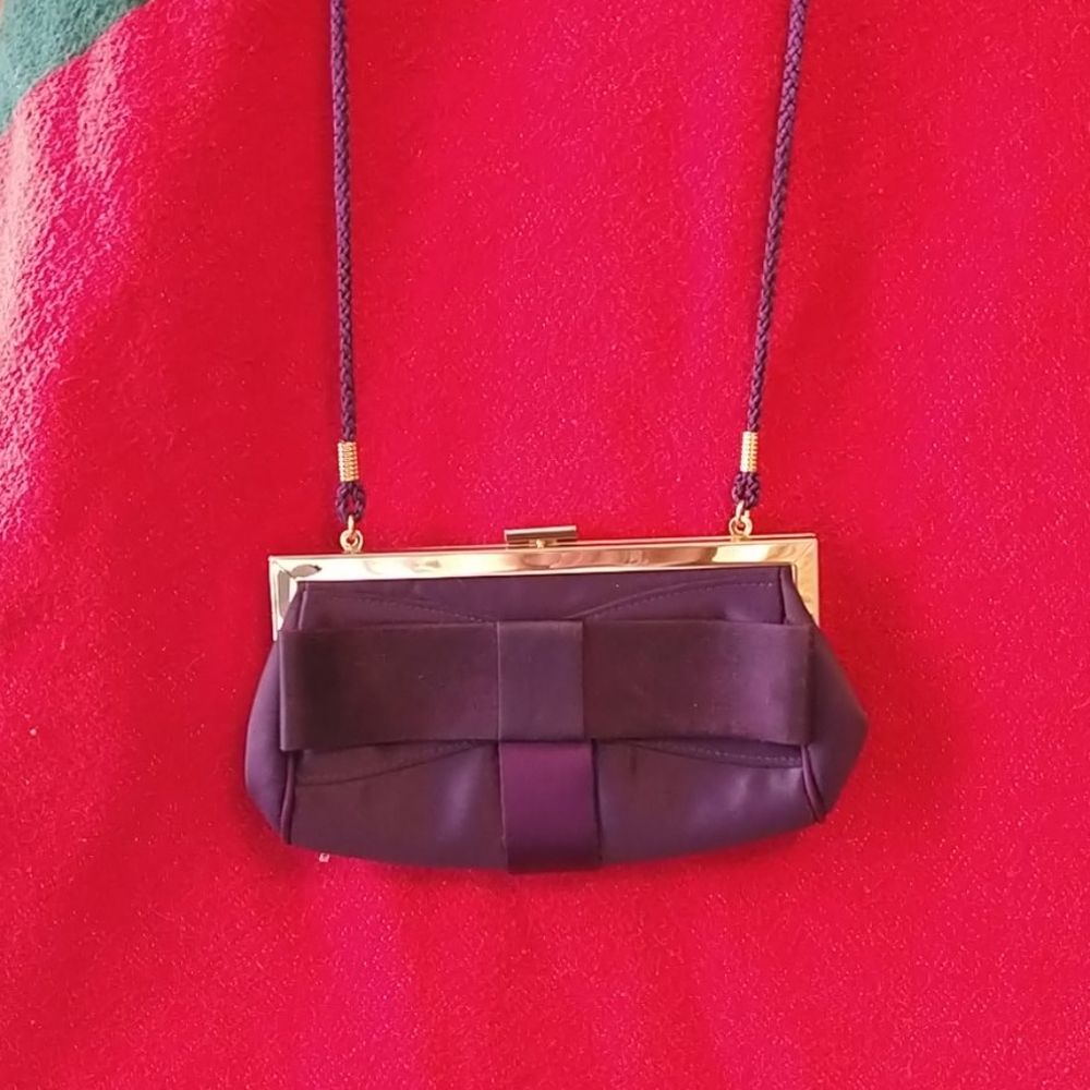 Kate Landry Purple evening clutch